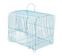 Toddmomy Portable Metal Parrot Travel Cage Medium Half Design Lightweight Bird Carrier for Budgies Conures for Outings Hiking Secure Spacious Habitat with Excellent Ventilation