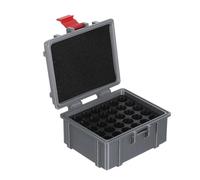 Toddmomy Portable Organizing with Aa Battery Storage Case Organizer or Aa at 30 Separate Compartments and Water-resistant Petg Material Compact Battery Holder Box for Home Outdoor