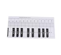 Toddmomy Portable Piano Keyboard Practice Key Chord Scales Chart Standard Teaching Aid for Piano Learning