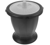 Toddmomy Portable Plastic Chamber Pot with Lid and Handle, Elderly Spittoon Urine Pot for Adults, Night Portable Toilet Suitable for Home, Bedroom, and Pregnancy Use