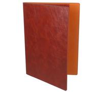Toddmomy Portable Pu Document Portfolio Folder for Office and Study, Brown Business Binder Organizer with Easy to Store Design, Suitable for A4 Papers and Conference Use