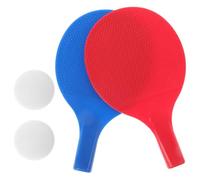 Toddmomy Portable Table Tennis Paddle Set with Lightweight Non-Skid Rackets and 2 Training Ping Pong Balls for Indoor and Outdoor Sports