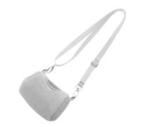 Toddmomy Portable Warm Pet with Insulation Adjustable Small Animal Sling Pouch for Hamsters Guinea Pigs Bunnies Hedgehogs and Birds Lightweight and Washable Grey Crossbody Carrier for