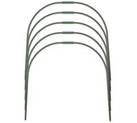 Toddmomy Poultry Tunnel Support Hoops for Plant and Chicken for 5pcs Green and Sturdy Foldable Greenhouse Row Cover Frame Mobile Chicken Coops Raised Beds
