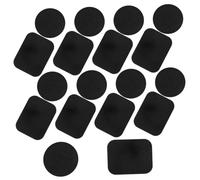 Toddmomy Practical Magnetic Mount Metal Plates for Phone Car Holders Matte Black Square Round Stickers Ultra-thin Adhesive Plates Compatible with Mobile Phones and Mini Tablets