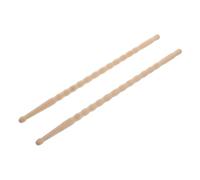 Toddmomy Professional Bamboo Drumsticks Wood Tip Rhythm Sticks Non-slip Grip for Percussion Practice Jazz Band Performances Wave Design Drum Rods