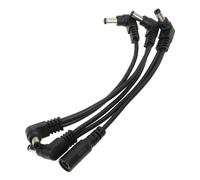 Toddmomy Professional Effector Power Supply Cable Instrument Pedal Power Cord Black Pvc Light Weight Convenient Safe Use for Musical Instruments Can Be Carried to Place