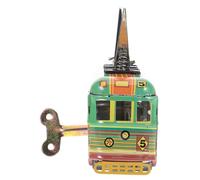 Toddmomy Pull Back Bus Toys Die Cast Toy Tram for Boys and Girls Retro Vintage Decor Pull Back Car Friction Powered Play Vehicle