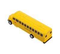 Toddmomy Pull Back Yellow School Bus Vehicle for Boys Die Cast Metal Model with Realistic Design Educational Playset for School Bus Role Understanding and Interactive Fun