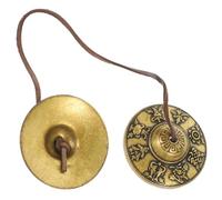 Toddmomy Pure Copper Cymbals Bell Handmade Tibetan Meditation Percussion Instrument for Yoga and Prayer Small Portable Design with Traditional Sound for Relaxation and Energy