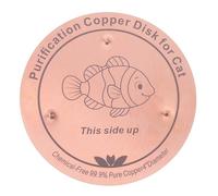 Toddmomy Pure Copper Disc for Cat Fountain: 0.6mm Thick, 4-Inch Pet Waterer Purification Disk - Water Cleaning Disc - All-Season Purify Water Bowl - Fits Cat, Dog, Birdbaths