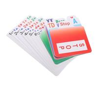 Toddmomy PVC Bridge Bidding Cards for Indoor Board Game Play Replacement Bid Cards for Bridge Players Suitable for Tournaments and Party Use
