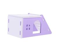 Toddmomy PVC Hamster Hideout House Small Animal Sleeping Hut Multi-use Rat Cage Hideaway for Guinea Pigs Chinchillas and Dwarf Rodents