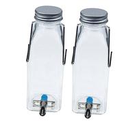 Toddmomy Rabbit Water Bottle for Small Pets Vertical Hanging Water Dispenser for Hamsters Chinchillas Guinea Pigs and Rabbits Smooth No-leak Design for Cage Attachment