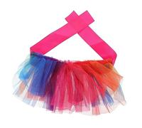 Toddmomy Rainbow Dog Collar and Tutu Dress for Pets Colorful Costume for Puppies Adorable and Breathable for Festivals and Parties