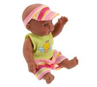 Toddmomy Realistic African American Doll Soft Vinyl Full Body Reborn Doll for Lifelike Black Newborn with Detailed Facial and Finger Craftsmanship