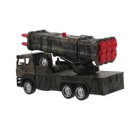 Toddmomy Realistic Alloy Military Tank with Launcher Pull Back Action Vehicle for Boys Bedroom Car Decor and Car Ornament Birthday for Imaginative Play and Interaction