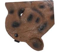 Toddmomy Realistic Brown Bear Animal Mask PU Soft Lightweight Breathable Cosplay Prop for Halloween Masquerade Party Women Elastic Band Comfortable Fit