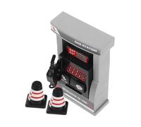 Toddmomy Realistic Gas Station Model with Self Service Nozzle and Counting Function Smooth Edges Station Playset for Educational Pretend Play and Math Skills Development