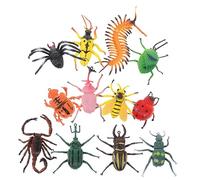 Toddmomy Realistic Insect Toys Set for Boys and Girls 12-Piece Mini Simulation Insects Models Educational Play Props for Learning and Fun