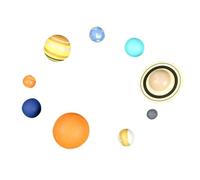 Toddmomy Realistic Planet Molds Solar System Teaching Aids for Astronomy Geography Education Assorted Color Models for Classroom and Home Decor