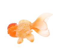 Toddmomy Realistic Plastic Goldfish Model Mini Decorative Fish for Aquariums Bath Fun Lifelike Sea Animal Figurine for Cognitive Play No Maintenance Required