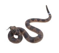 Toddmomy Realistic Rubber Snake Soft Resilient Rattlesnake Prank Prop for Garden Halloween April Fools Day Party Decoration and Nature Exploration Aid
