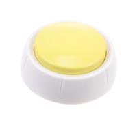 Toddmomy Recordable Pet Communication Button Interactive Sound Button for Dog Training Pet Engagement Easy to Use for Dogs Cats Yellow No Batteries Included