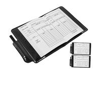 Toddmomy Red Yellow Card Soccer Referee Equipment PVC Cards with Protective Cover and Score Recording Paper High Visibility for Sports Tournament and Stadium Events