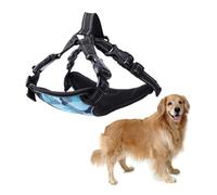 Toddmomy Reflective Dog Harness Vest for Medium to Large Dogs Breathable Oxford Cloth Safety Chest Strap Handle Adjustable Comfortable Fit Suitable for Walking and Training