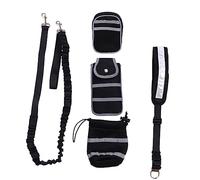 Toddmomy Reflective PET Leash Set for Outdoor Running 5pcs Nylon Dog Leash and Traction Rope Adjustable Length Suitable for Small to Medium Dogs Random Color