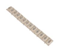 Toddmomy Repair Strip and Wide Compatibility Silicone Conductive Contact Pad Replacement 13-key with Easy Installation for Electronic Keyboard and Organ for Restoration and DIY