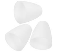 Toddmomy Replacement lamp Shade, Decorative lamp Shade, 3pcs White Plastic Lamp Shades, E14 Socket, Light Weight, Round Shape, Soften Lights for Floor and Table Lamps Home Decor