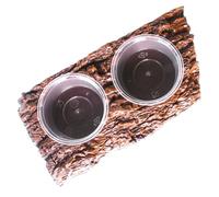 Toddmomy Reptile Food Dish Reptile Water Bowl Easy to Clean for Sea Turtles Lizards