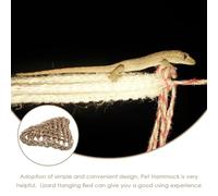 Toddmomy Reptile Hammock Woven Grass Swing Bed for Bearded Dragon and Lizards Lightweight Compact Pet Hammock Easy to Fix and Remove Expands Vertical Living Space