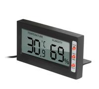 Toddmomy Reptile Thermometer Hygrometer for Lizard and Turtle with Simple to Read Lcd Display, Accurate Temperature Measurement, Black Plastic Material, Suitable for Terrarium and Vivarium