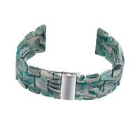 Toddmomy Resin Watch Strap Replacement for Heat Resistant Band with Flexible Comfortable Fit Unisex Decorative Wristband in Face Green