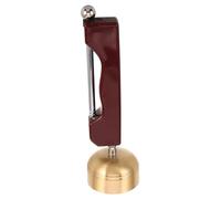 Toddmomy Retractable Hand Call Bell with Ergonomic Handle Lightweight Copper Prayer Bell for Chinese Traditional Music and Spiritual Practices Portable for Temples and Home Use