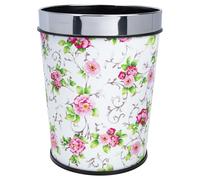 Toddmomy Retro Household Waste Bucket 6l Plastic Trash Can with Drop Resistance and Storage Feature for Room and Modern Homes