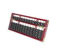 Toddmomy Retro Wooden Abacus for Educational Math Learning Tool Row with Beads for Practical Calculating Chinese Style Desktop Decoration for Early Mathematics Skills