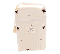 Toddmomy Reusable Cotton Cloth Diaper Pouch, Multi-Function Stroller Organiser for Baby Essentials and Wipes, Large Storage Capacity, Travel Changing Bag for Parents the Go