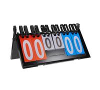 Toddmomy Reusable Scorekeeper Tabletop Scoreboard for Basketball Soccer Tennis Digits Efficient Design Easy to Use Flip Score Board for Various Sports