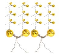 Toddmomy Rod Alert Bite Steel 32pcs Alarm Bell Stainless with Fishing Clip Dual Sound Indicator for Easy Installation and High Visibility Bite Detection Device Outdoor Fishing Activities