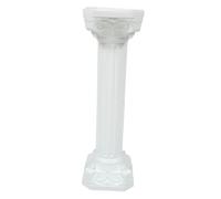 Toddmomy Roman Column Roman Pillar Statue Road Guiding Prop Pedestals Classic Statue Roman Pillar Plant Pot Pillars Pillar Stand for Party Rome Trim Child Greece White Plastic Wedding
