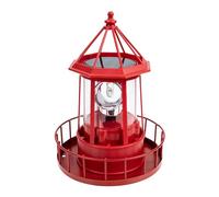 Toddmomy Rotating Beacon Light Lantern The Lighthouse Solar s Outdoor Solar Garden s Outdoor Patio Lamps Yard House Garden Rotating Lamp
