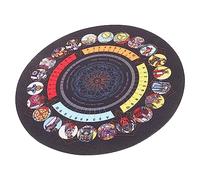 Toddmomy Rubber Tarot Divination Table Cloth Altar Mat for Tarot Card Readings Design for Easy Storage for Rituals and Spiritual Practices
