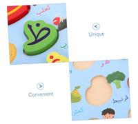 Toddmomy Russian Puzzle Early Learning Spelling Puzzles Letter Learning Islamic Educational Arabic Letter Board Wood