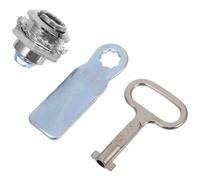 Toddmomy S Type Zinc Alloy Cabinet Box Lock with Key for Wing Lock Cylinders Outdoor Security