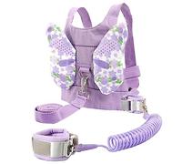 Toddmomy Safety Harness Leash with Rotating Spiral Wristband Lost Leash for Boys Comfortable and Secure Backpack for Parks Shopping and Crowded Places
