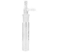 Toddmomy Sampler Hazard for Air Sampling and Hazardous Substances Analysis Ml Graduated High Borosilicate Glass Impinger with Spill Resistant Design Frosted Sampling Tube